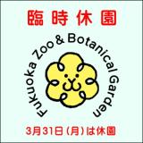 3月31日（月）は休園日です