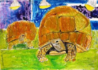 ryuさん専用、子供と動物の絵画 サイン入り 2019年 ryuさん専用、子供と動物の絵画 サイン入り 2019年